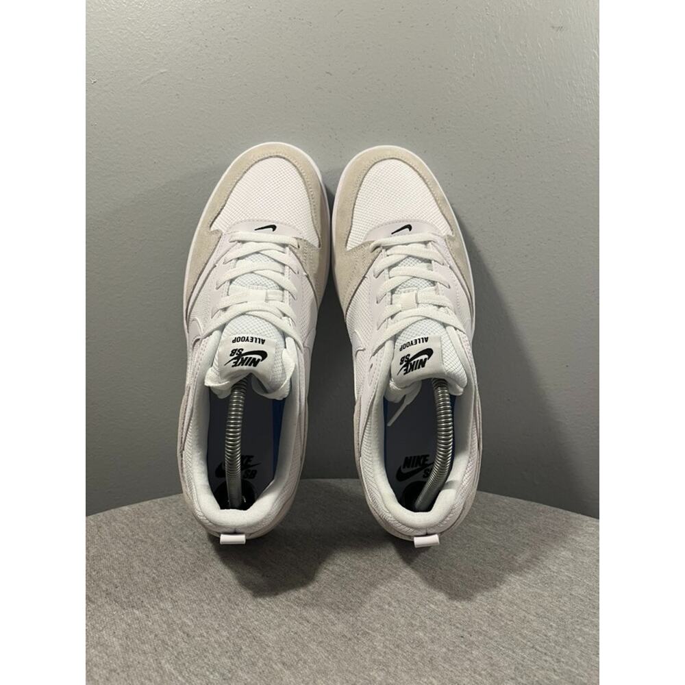 Nike SB Alleyoop White Gray Skateboarding Men's Shoe Size 11.5 CJ0882-101 - Picture 8 of 12